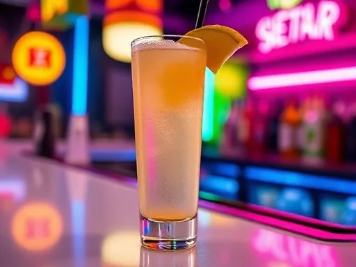 Pineapple Banana Refresher - At a Bar