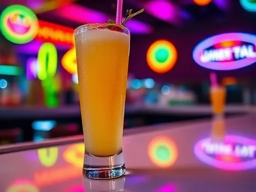 Pineapple Drink - At a Bar