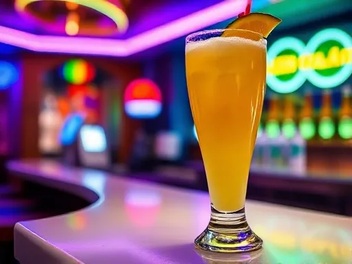 Pineapple Gingerale Smoothie - At a Bar