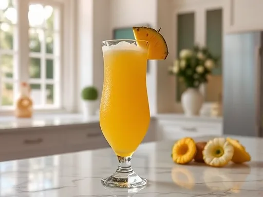 Pineapple Gingerale Smoothie - At Home