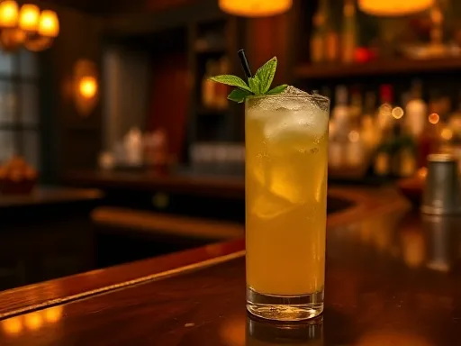 Pineapple Julep - At a Bar