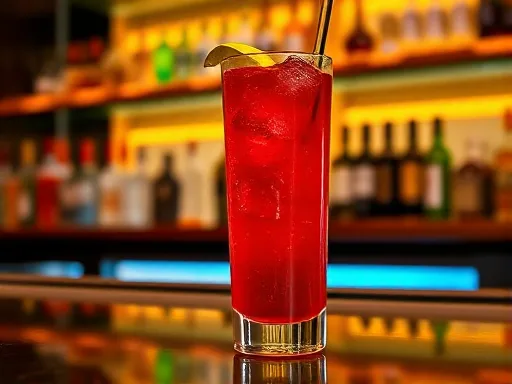 Pink Gin Tonic - At a Bar