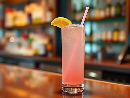 Pink Pantie Pulldown - At a Bar