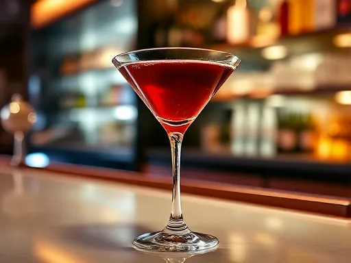 Pomegranate Martini - At a Bar