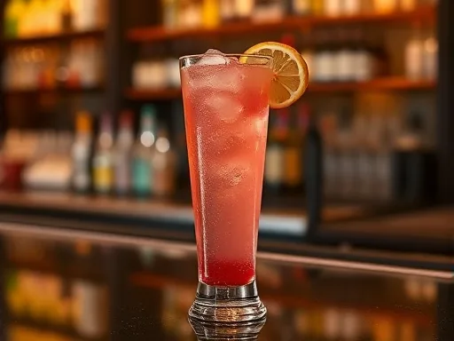 Pomegranate Soda - At a Bar