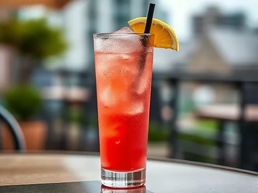 Pomegranate Soda - Outdoors