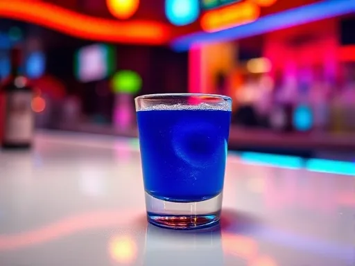 Purple Rain Shot - At a Bar