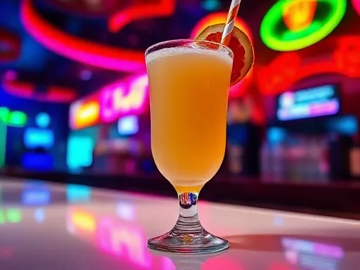 Raspberry Colada - At a Bar