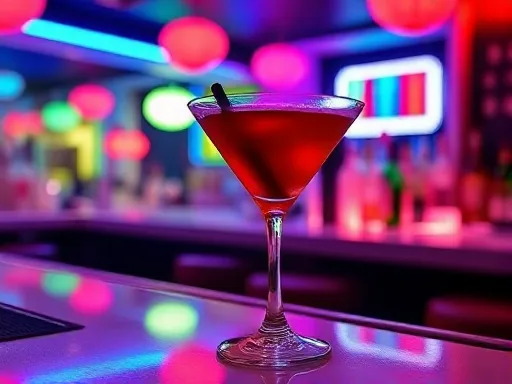 Raspberry Cordial - At a Bar