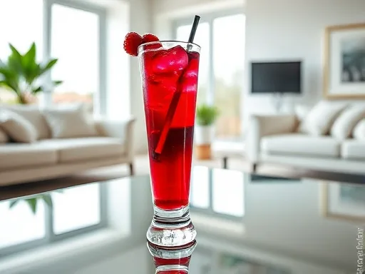 Raspberry Long Island Ice Tea - At Home