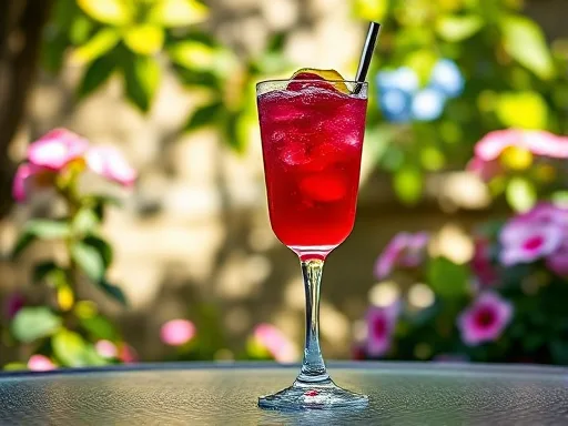 Raspberry Long Island Ice Tea - Outdoors