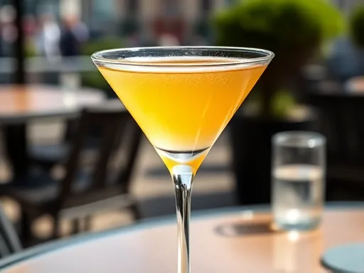 Red Apple Martini - Outdoors