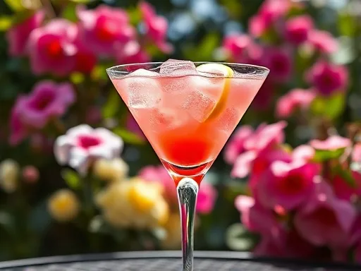 Red Bruiser Cocktail - Outdoors