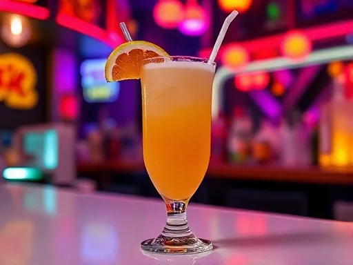 Red Drink - At a Bar