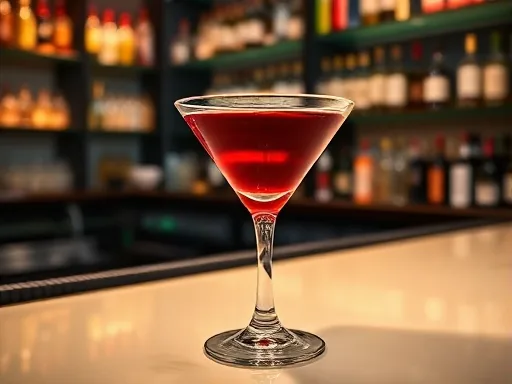 Red Manhattan - At a Bar