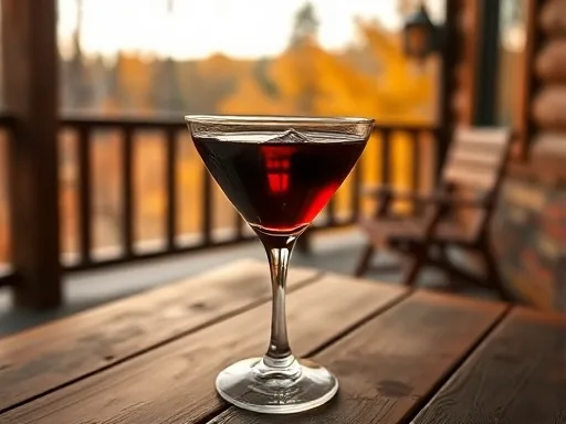 Rock and Rye Cocktail - Outdoors