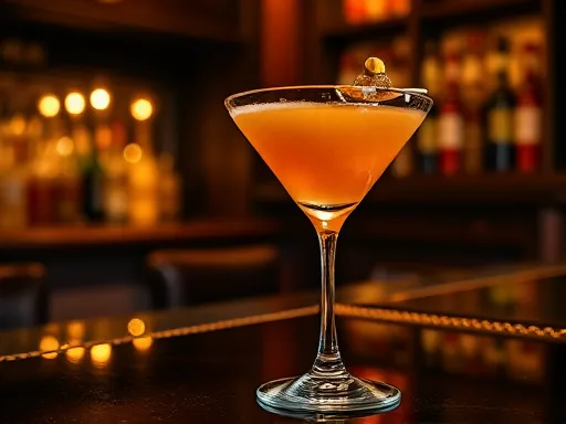 Rose Cocktail - At a Bar