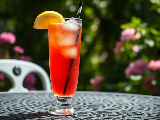 Roy Rogers drink outdoors