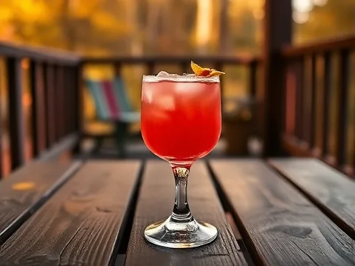 Royal Clover Club Cocktail - Outdoors