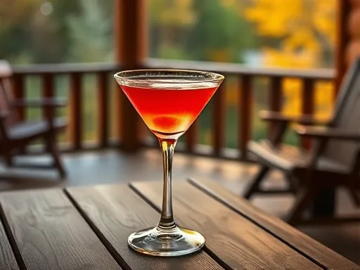 Royal Smile Cocktail - Outdoors