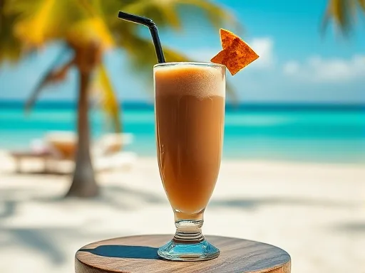 Rum Coke Float - Outdoors