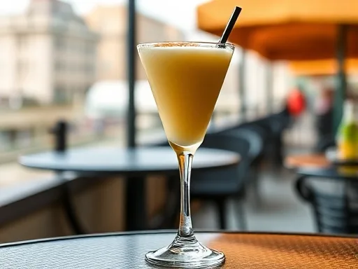 Rum Eggnog - Outdoors