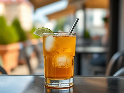 Rum Old-Fashioned - Outdoors