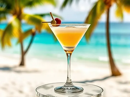 Rum Runner cocktail outdoors