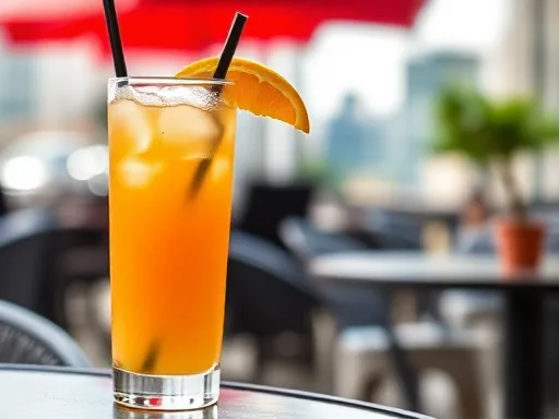 Rum Screwdriver - Outdoors