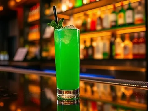 Rum Stinger - At a Bar