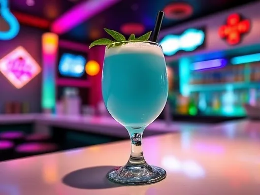 Screaming Blue Viking - At a Bar