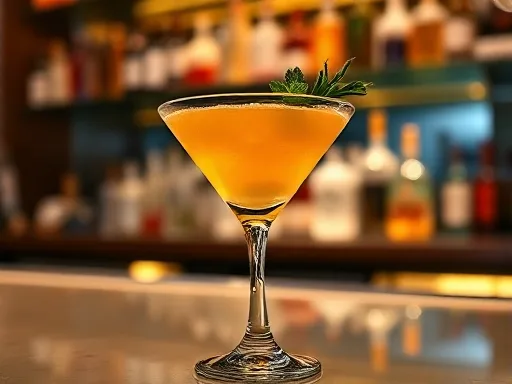 Seventh Heaven Cocktail - At a Bar