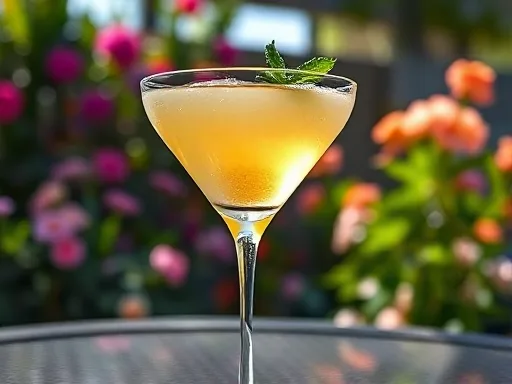 Seventh Heaven Cocktail - Outdoors