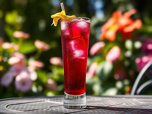 Sloe Gin Collins - Outdoors