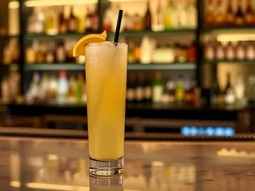 Sloe Gin Fizz - At a Bar