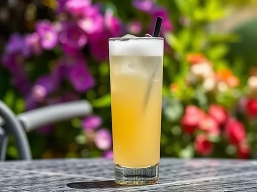 Sloe Gin Fizz - Outdoors