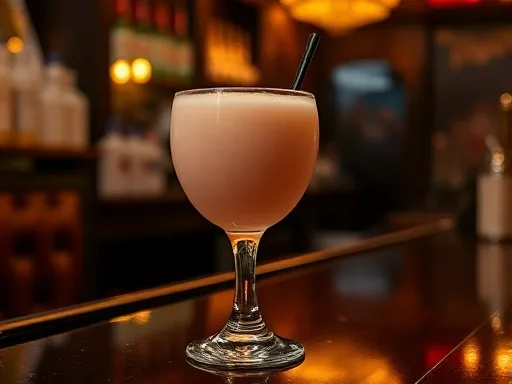Sloe Gin Flip - At a Bar