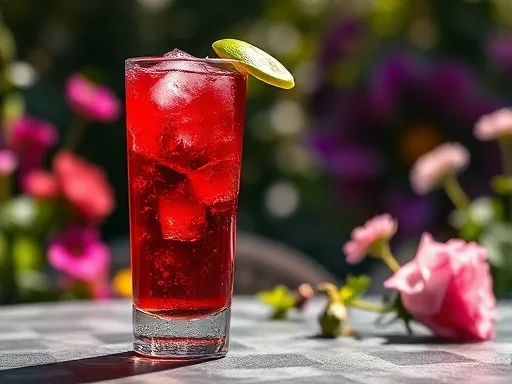 Sloe Gin Rickey - Outdoors