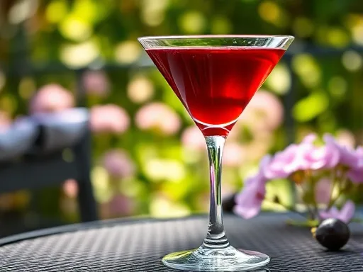 Sloeberry Cocktail - Outdoors