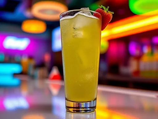 Smurf Cocktail - At a Bar