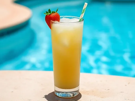 Smurf Cocktail - Outdoors