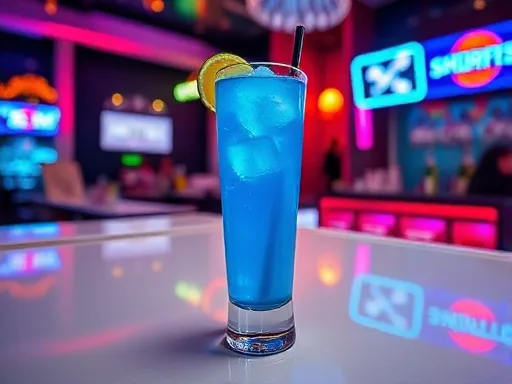 Smurf-o-Tonic - At a Bar