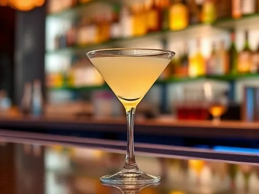 Sour Apple Martini - At a Bar