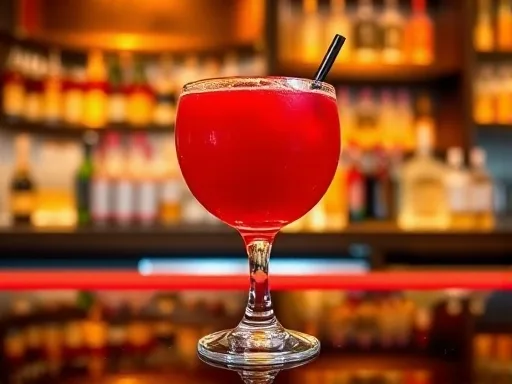 Spiced Cherry Jello - At a Bar