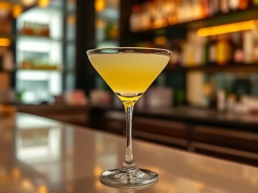 Spring Feeling Cocktail - At a Bar
