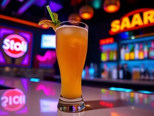 Stoli Fruit Cocktail - At a Bar