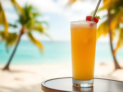Strawberry Banana Colada - Outdoors