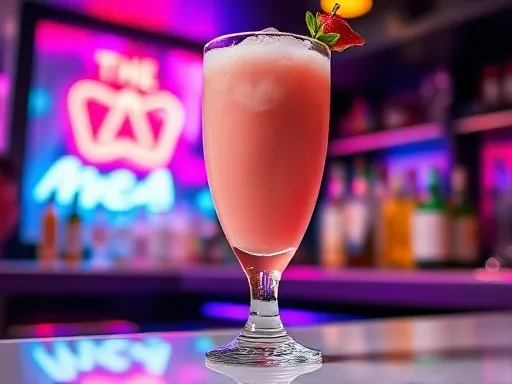 Strawberry Cascade - At a Bar