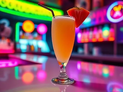 Strawberry Colada - At a Bar