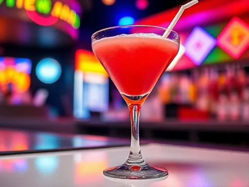 Strawberry Daiquiri Punch - At a Bar
